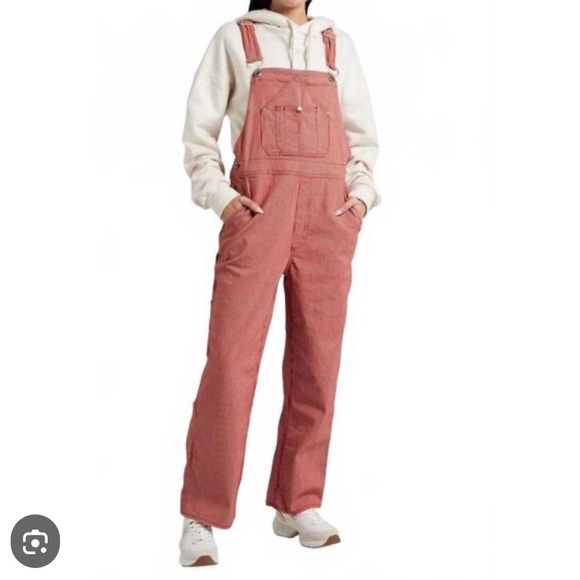 MEW NWT Rag & Bone Red Striped workwear Overalls size XS - Picture 2 of 9